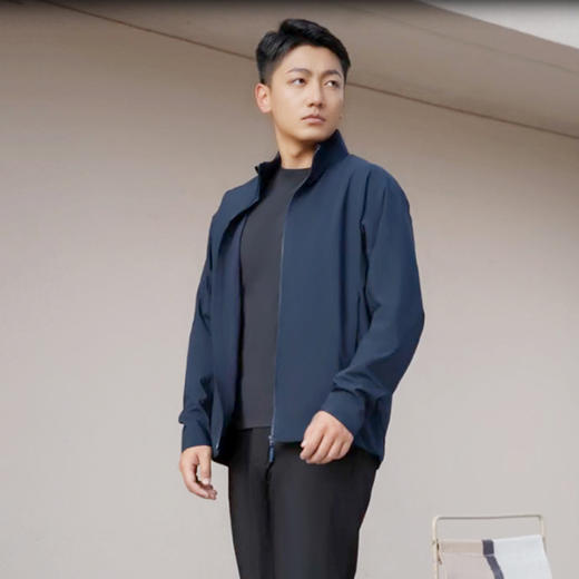 4158m山系行政 伯尔尼S2中间层立领/连帽风衣外套男 商品图3