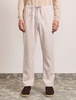 Frescobol Carioca - Oscar Slim Fit Drawstring Trouser - Stone Beige - 男装 - 长裤 - 米黄色 商品缩略图2