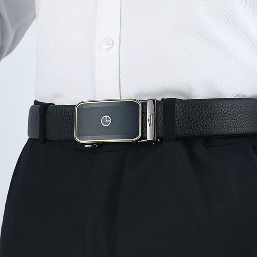 6934054648861   金利来goldlion 【热卖爆款】男士皮带男士腰带【头层牛皮】自动扣皮带男腰带 商品图2