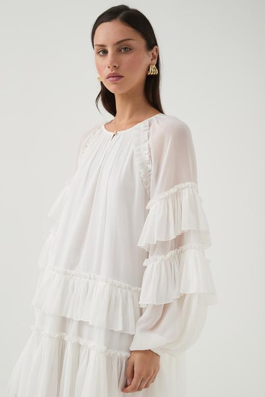 Aje - Mina Mini Dress - Ivory - 女装 - 连身裙 - 象牙白 商品图4