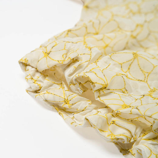 谜底衬衫五分袖女2025夏季新款小碎花清新出游宽松衬衣256MC6204 商品图3