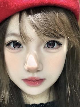 huohuocon 半年抛 黑绒蝶翼  直径14.5mm着色13.9mm