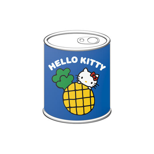 【零食天堂】凤梨罐头 PopSockets x Hello Kitty 合作系列 POPGRIP泡泡骚手机粘贴式气囊支架 Popout异形系列 蓝色 凯蒂猫 食物 卡通 商品图0
