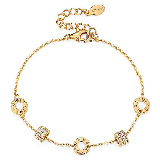 卡蒂罗/KADER  夜光小蛮腰手链 原创轻奢ins风小众精致纯银转运手饰可转动 百搭气质感显白贵气女生通勤穿搭 商品图7