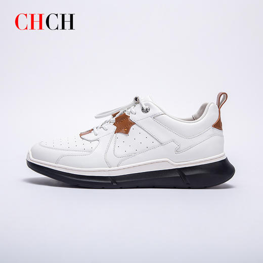 CHCH平衡鞋2025春夏新品伸缩带牛皮真皮男士休闲鞋CP1A2032 商品图3