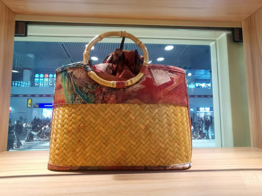 DM01缎面印花竹席包 1号(5mm席) 商品图0