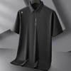【棉质】【DPF】大依优型大码半拉链短袖polo衫夏季新款肥佬宽松百搭半袖体恤上衣胖子男士 商品缩略图3