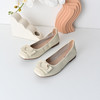 经典鲨2025春季新品百搭圆头浅口一脚蹬甜美通勤平底单鞋女KG25-517021 商品缩略图1