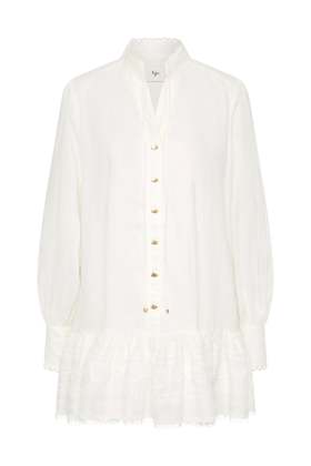 Aje - Cloud Embroidered Dress - Ivory - 女装 - 连身裙 - 象牙白