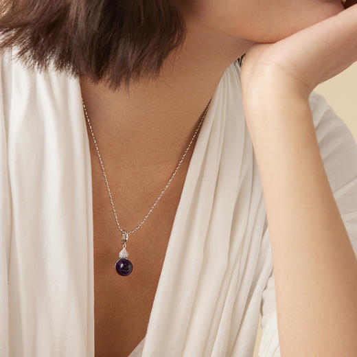 Manreya玛芮雅“聚宝葫”魔法开运紫水晶项链 商品图4