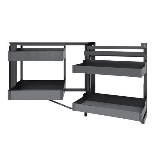 【左开门/右开门可选】娜家转角地柜联动篮 商品图1