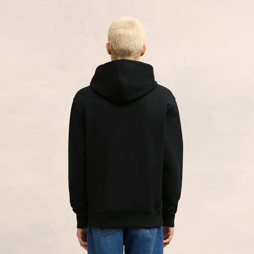 AMI 男士徽标刺绣棉质卫衣 黑色 BFUSW435 730 001 商品图2