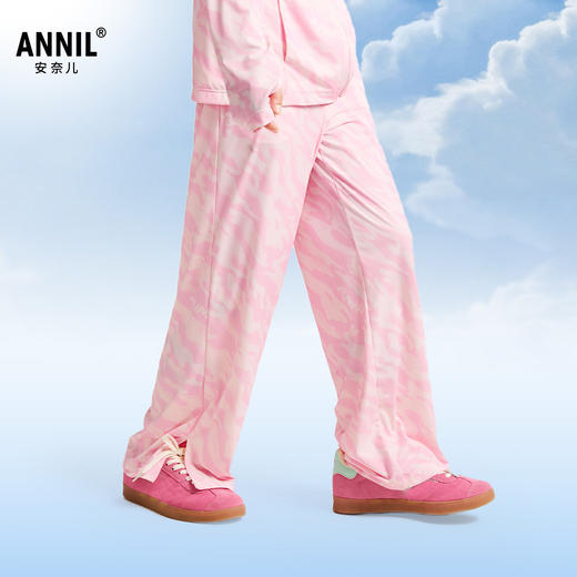 女童针织单裤阔腿裤夏季新款安奈儿童装EG526026 商品图1