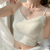 花边美背心内搭蕾丝小吊带裹胸无痕内衣固定杯防走光文胸 商品缩略图2