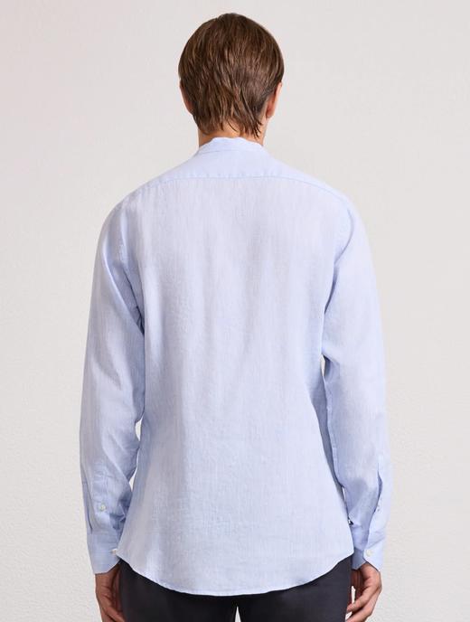 Frescobol Carioca - Jorge Linen Shirt L/S - Baby-Blue - 男装 - 衬衫 - Baby蓝 商品图2