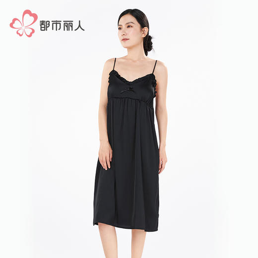 都市丽人超值精选女士丝质吊带裙薄冰雪丝无袖类LHH6A9 商品图1