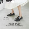 康莉KYQ5A081复古乐福鞋春季新款圆头高级感jk厚底英伦风金币单鞋 商品缩略图1