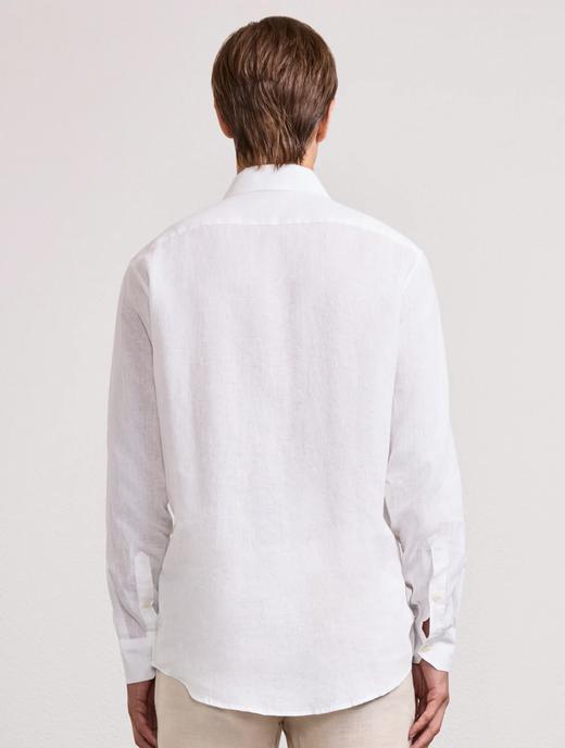 Frescobol Carioca - Antonio Linen Shirt L/S - White - 男装 - 衬衫 - 白色 商品图2