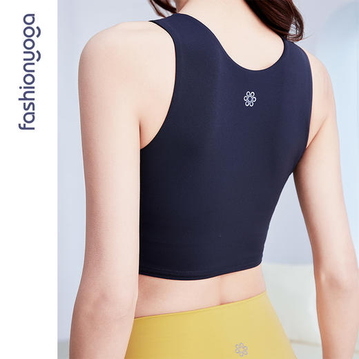 凡圣瑜伽V领交叉抽褶背心FC15208 商品图7