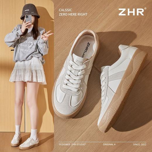 ZHR则则复古德训鞋女2025春季男女同款板鞋透气舒适运动休闲女鞋 商品图9