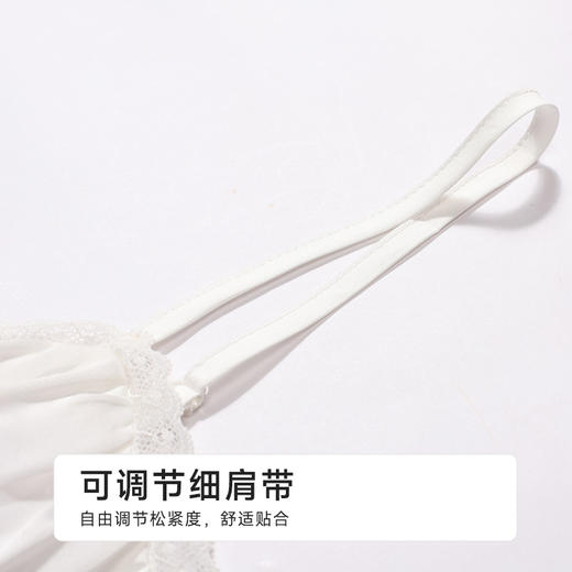 都市丽人好睡好眠女士丝质吊带套装薄冰雪丝提花无袖类LHH6B7 商品图5