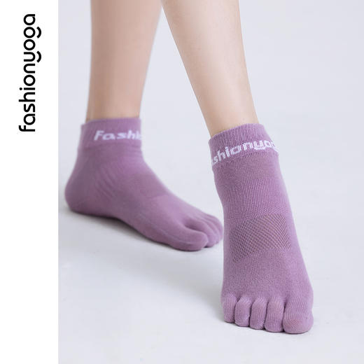 FW001女士四季防滑吸汗五指瑜珈袜 商品图5
