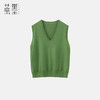 茧墨 日式V领针织马甲背心 商品缩略图0