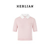 HERLIAN 2025年春季女士彼得潘领撞色拼接上衣 商品缩略图3