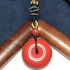 新款手编长短可调圆形红砂平安扣吊坠 饰品美物 商品缩略图2