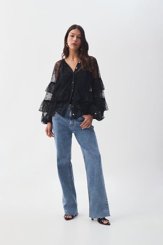 Aje - Primrose Blouse - Black - 女装 - 衬衫 - 黑色 商品图2