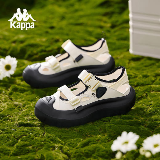 Kappa卡帕背靠背凉鞋女2025夏季厚底溯溪鞋老爹鞋镂空运动沙滩鞋K0F45LL00 商品图2