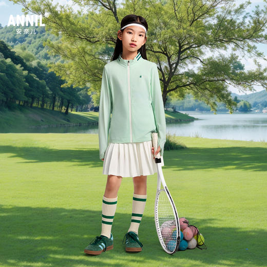 女童针织外套防晒衣夏季新款安奈儿童装EG525035 商品图1