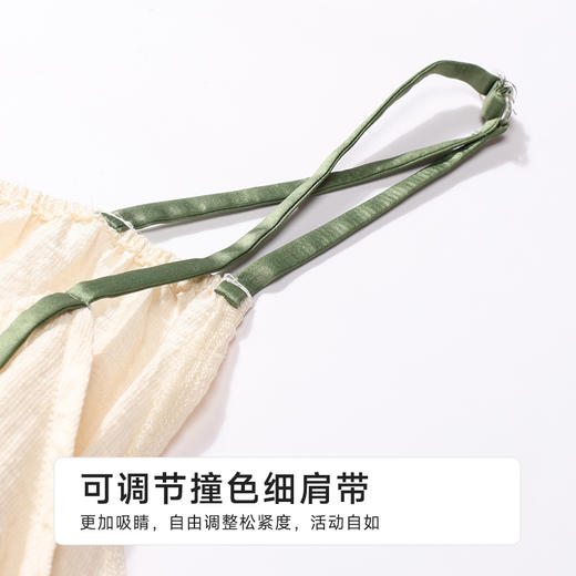 都市丽人生活家居女士梭织棉吊带套装薄皱纹梭织无袖类LHH2G5 商品图5