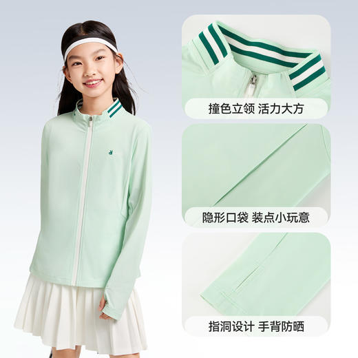 女童针织外套防晒衣夏季新款安奈儿童装EG525035 商品图4