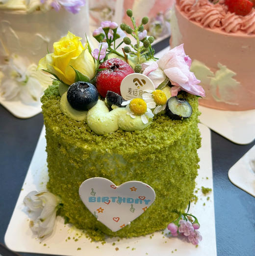 多巴胺抹茶（约11点做好）抹茶奶油，芒果和自制芒果果泥夹心 商品图0