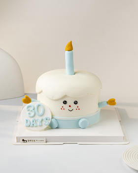蓝色Jelly cat生日蛋糕（需要提前一天预约）