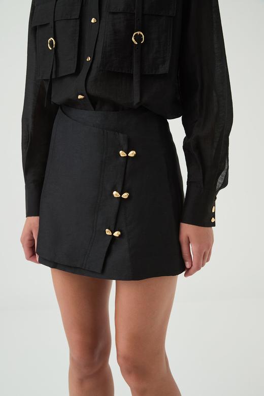 Aje - Amber Mini Skirt - Black - 女装 - 短裙 - 黑色 商品图7