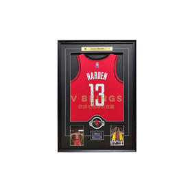 收藏系列 哈登 火箭队13号红色 75周年 亲笔签名球衣