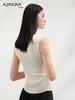 【修身廓形】阿菁娜醋酸棉坑条镂空肌理针织背心F30C301018 商品缩略图4