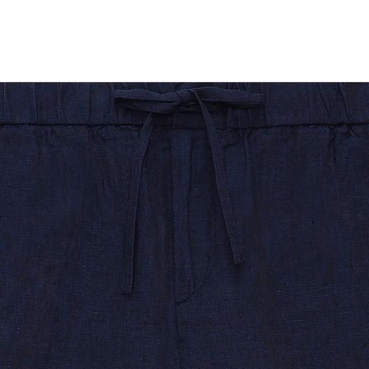 Frescobol Carioca - Felipe Linen Shorts - Melange Navy Blue - 男装 - 短裤 - 海军蓝 商品图3
