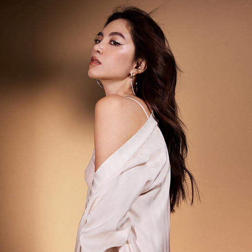 2F【Fandecie芬狄诗】色丁系列女士九分袖舒适甜美睡袍 商品图1