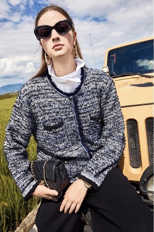 ANSUABEL 气质小香针织上衣 19592 商品图1