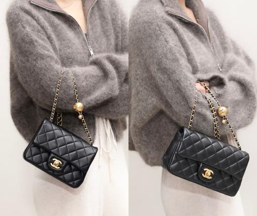 代工厂现货绵羊皮金球方胖子大mini链条百搭包 商品图2