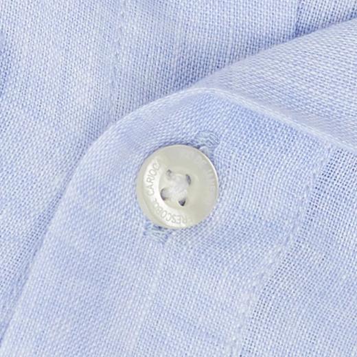 Frescobol Carioca - Jorge Linen Shirt L/S - Baby-Blue - 男装 - 衬衫 - Baby蓝 商品图4