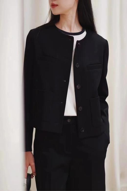 【高品质私服】【IC毛弹斜纹夹克外套】对身材包容性高，挺括骨感/巧妙美化身形G0975-CC【无标出货 介意慎拍】 商品图11