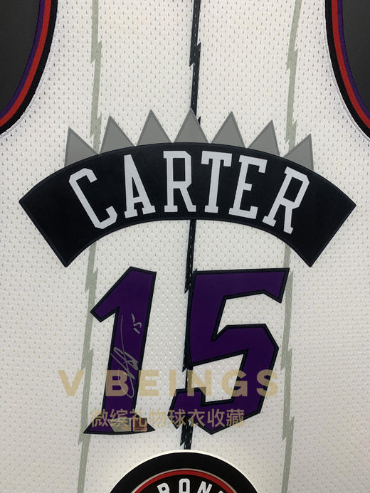 收藏系列 卡特 猛龙队15号银色 亲笔签名球衣 商品图2