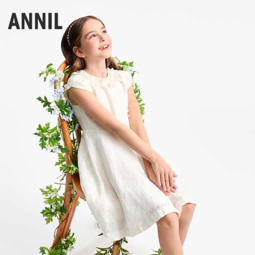 女童短袖连衣裙夏季新款安奈儿童装EG523087 商品图0