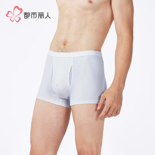 都市丽人简约基础人棉平角人棉色纱平角裤FKHC22 商品图2