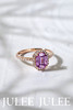 JULEE JULEE茱俪珠宝  18K玫瑰金精切粉蓝宝石戒指 商品缩略图1