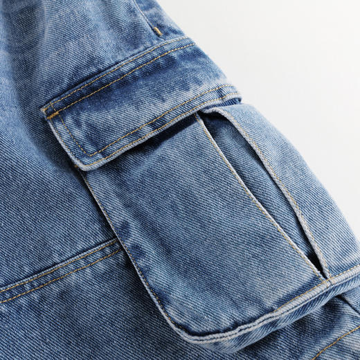 马克珍妮男童时尚工装牛仔短裤七分裤儿童裤子2025夏装新款550639 商品图4